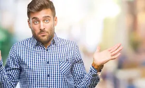 puzzled man