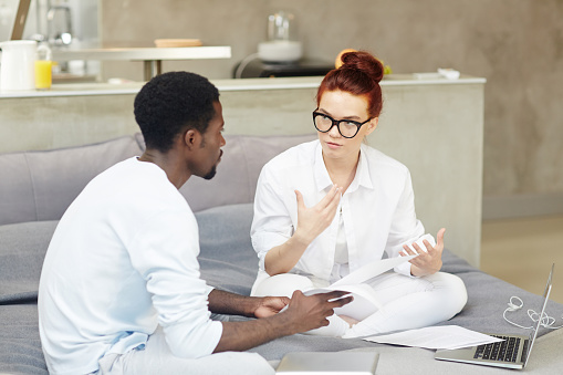 Couple Talking Quietly